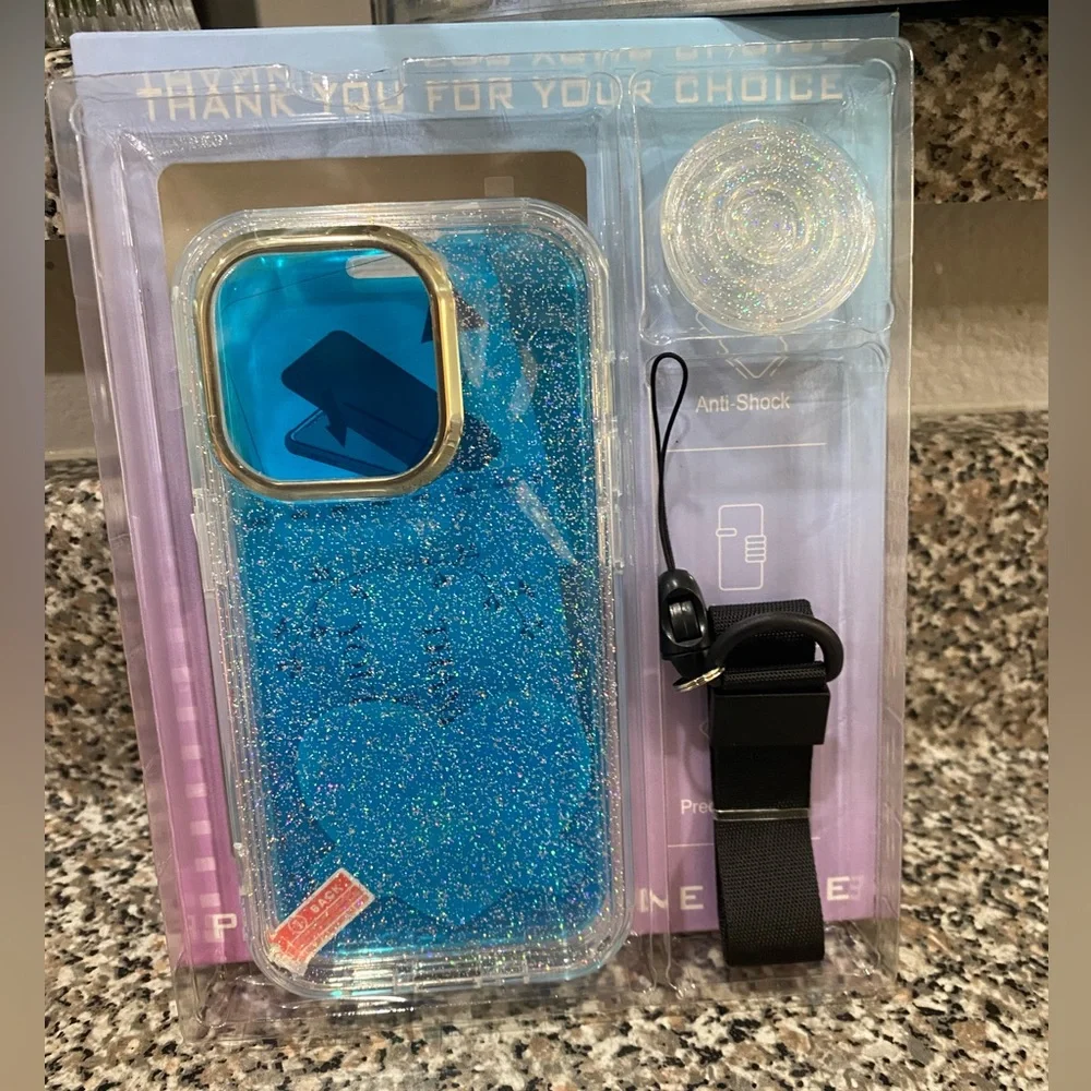 iPhone case kit iPhone 14 6”1 sparkling Glitter Case